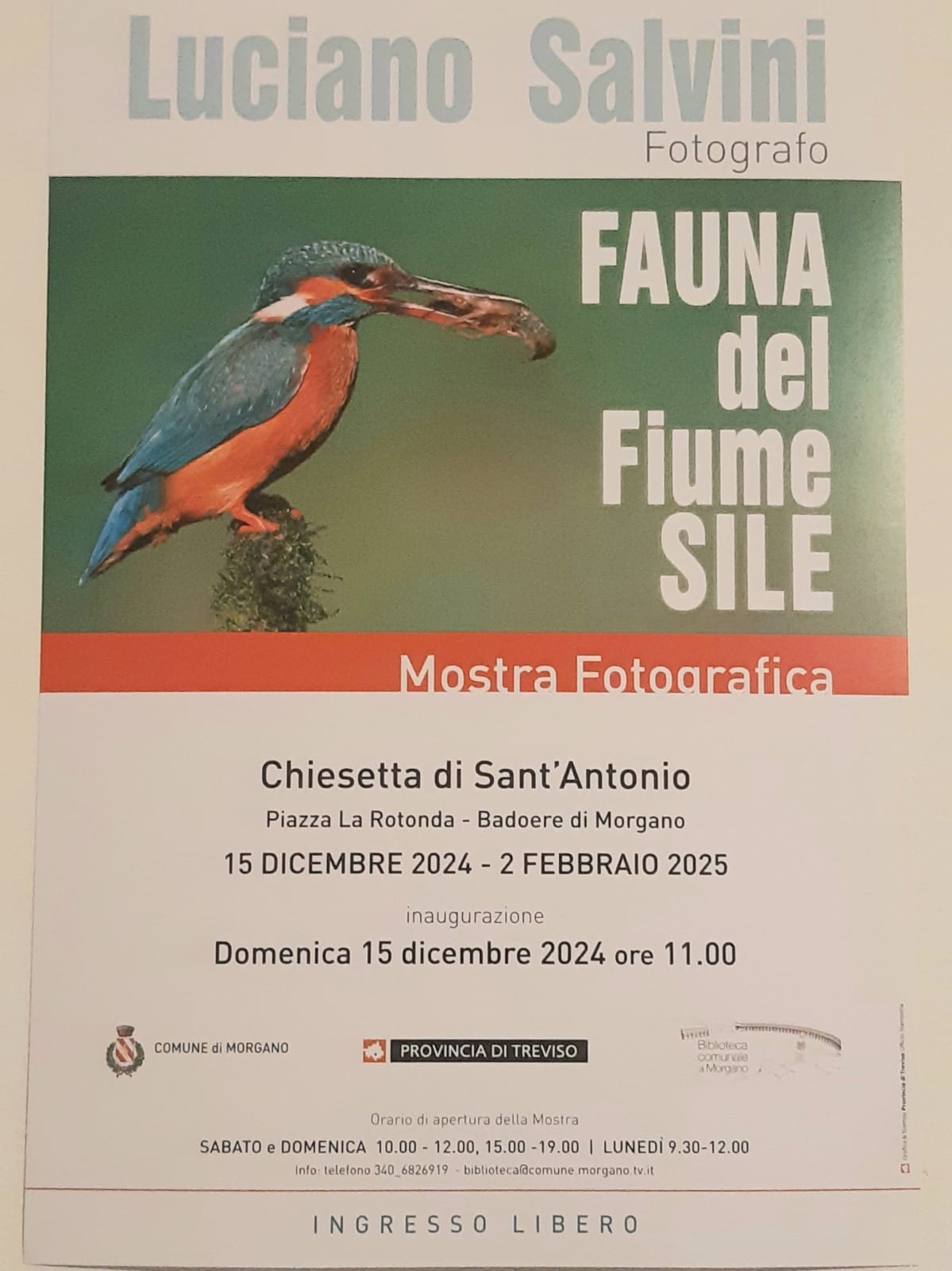 Mostra fotografica Fauna del Fiume Sile