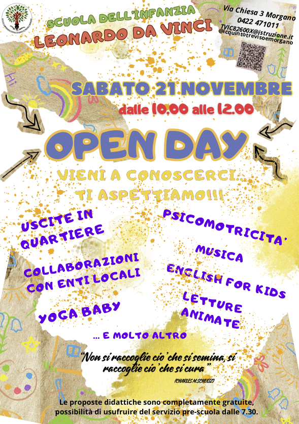 Open Day alla Scuola dell'Infanzia di Morgano